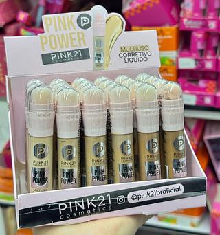 Corretivo líquido pink 21 cores separar que estevem disponível