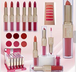 LIP GLOSS E BATOM 2 EM 1 LOVE RAIN CORES SEPARAR QUE ESTEVEM DISPONIVEIS