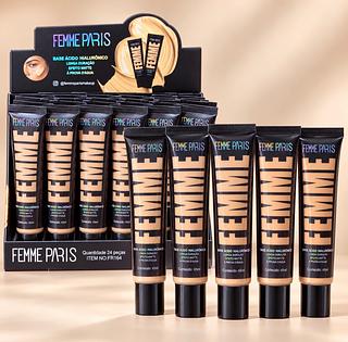 BASE LIQUIDO FEMME PARIS CORES SEPARAR QUE ESTEVEM DISPONIVEIS
