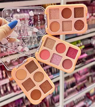 Paleta de sombra Love Rain Cores separar que estevem disponíveis