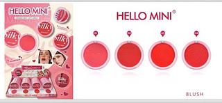 Blush Silky Hello Mini Cores separar que estevem disponíveis