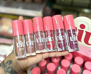 Gloss Viv Vivai Cores separar que estevem disponíveis