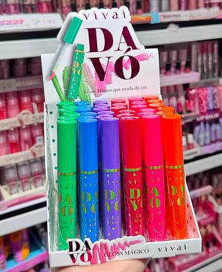 GLOSS MAGICO QUE MUDAR COR VIVAI CORES SEPARAR QUE ESTEVEM DISPONIVEIS