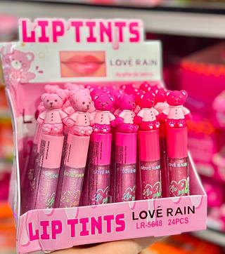 Lip Gloss Love Rain Cores separar que estevem disponíveis