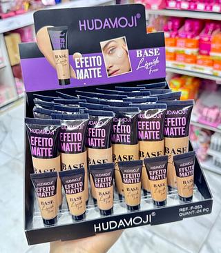 Base Líquido Efeito Matte Hudamoji Cores separar que estevem disponíveis