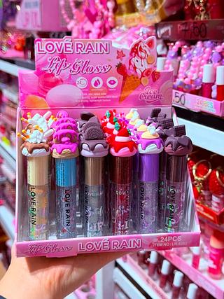 LIP GLOSS LOVE RAIN CORES SEPARAR QUE ESTEVEM DIPONIVEIS