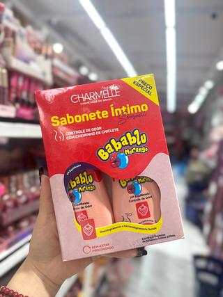 Kit Sabonete Íntimo Morango Babablu Charmelle