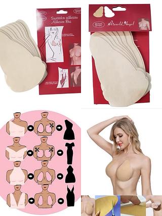 SUTIÃS ADESIVOS COM 5 PARES