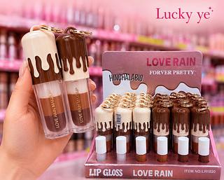 Lip gloss Love rain cores separar que estevem disponíveis
