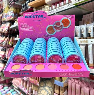 Blush Compacto Play Back popstar Rubyrose (Cor 1.2.3.4.5.6)(Cor Sortido )