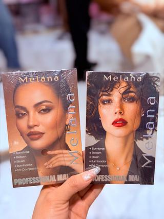 PALETA DE SOMBRA MELANA CORES SEPARAR QUE ESTEVEM DISPONIVEIS