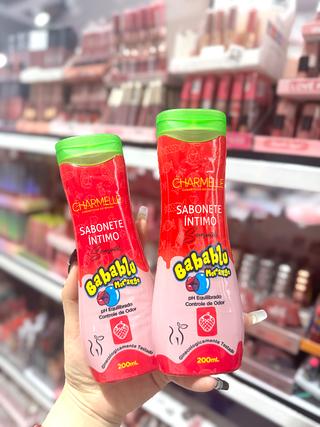 Sabonete íntimo Morango Babablu Charmelle