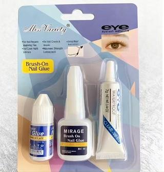 Kit de cola de unha e cílio
