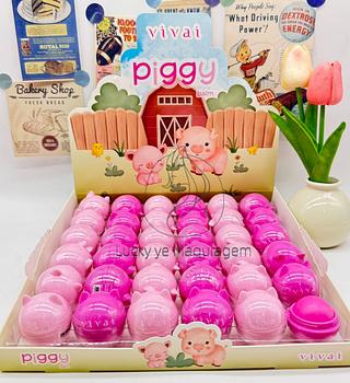 Lip Balm Piggy Vivai Cores separar que estevem disponíveis