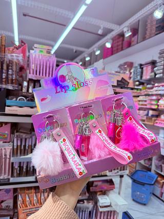 Kit Lip Gloss Com Chaveiro Bobbi Rara