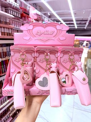 Lip Gloss Com chaveiro Sarah’s Beauty Cores separar que estevem disponível