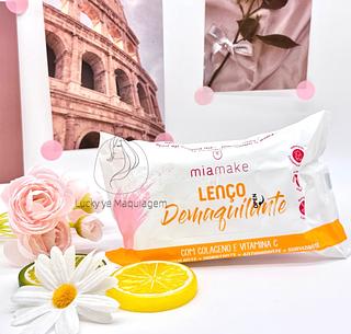 Lenço demaquilante colágeno + Vitamina C 4 x 1 Mia Make