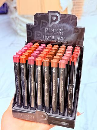 Contorno Lábial pink 21 Cores separar que estevem disponível