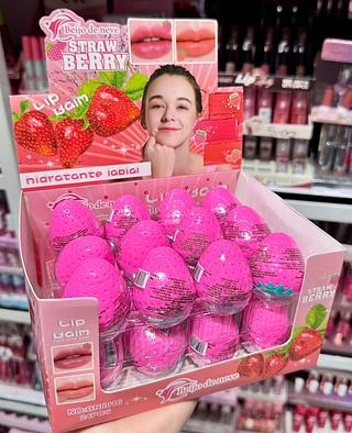 Brilho Labial de morango Beijo de neve