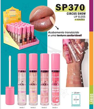 Lip gloss com brilho SP Colors ( Cor Sortido )