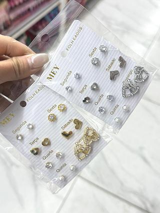 Kit brincos Ouro /Prata separar que estevem disponíveis