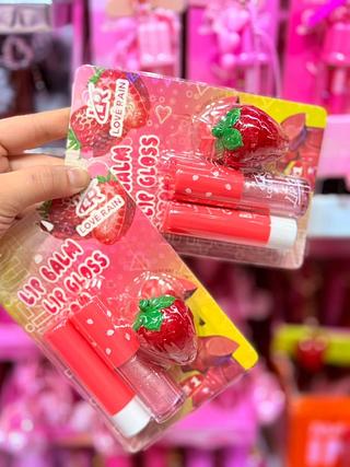 KIT LIP GLOSS E LIP BALM LOVE RAIN CORES SEPARAR QUE ESTEVEM DISPONIVEIS