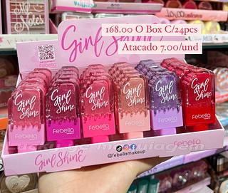LIP GLOSS INFANTIL SHINE FEBELLA ( COR SORTIDO )