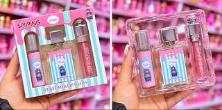 Kit Perfume e Lip Gloss
