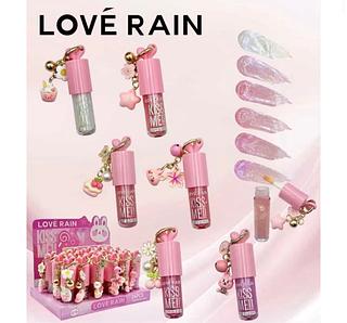 Lip Gloss Com Chaveiro Love Rain Cores separar que estevem disponíveis