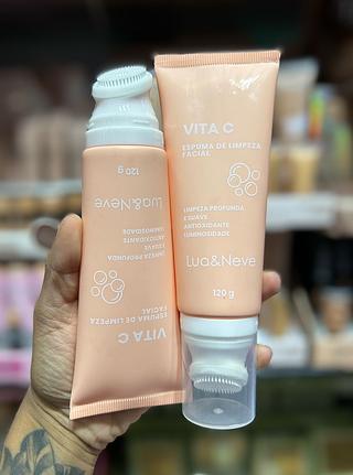 Espuma de limpeza Facial lua e neve