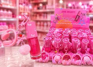 LIP GLOSS COM CHAVEIRO JANE BECKETT