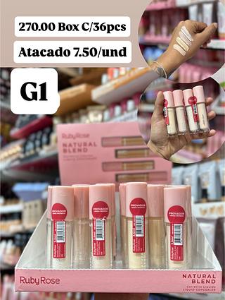 Corretivo Liquido Natural Blend Rubyrose G1 ( Cor 1.2.3.4)( Cor Sortido )