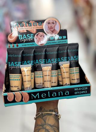 Base líquido Melana Cores separar que estevem que disponíveis