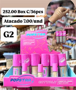 Corretivo liquido Concealer Catwalk popstar Rubyrose G2 ( Cor C35 C45 C55)( Cor Sortido )
