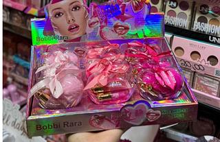 Gloss Glitter Com chaveiro pump um Bobbi Rara cores separar que estevem disponiveis