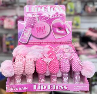 Lip Gloss Com Chaveiro Love Rain Cores separar que estevem disponível