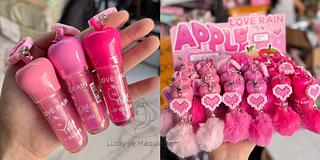 Lip Gloss Love Rain Cores separar que estevem disponível