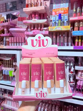 Base líquido Matte Viv Sort cores separar que estevem disponível