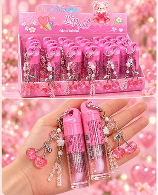LIP GLOSS COM CHAVEIRO OLA BEAUTY