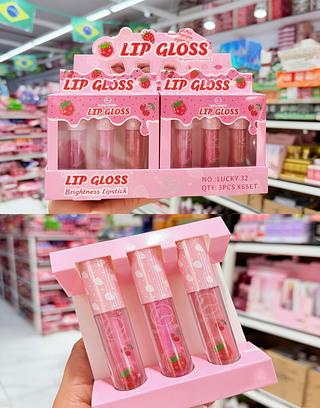 Kit gloss Lucky Model Cores separar que estevem disponível