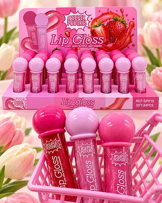 Lip Gloss Super Poderes ( Cores separar que estevem disponiveis )