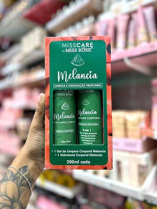 Kit de limpeza e hidratação (melancia) Miss Rose