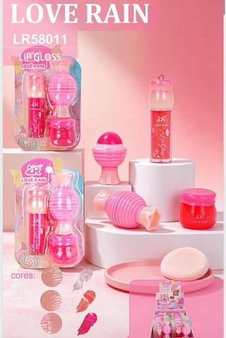Kit Lip Gloss e Lip Balm Love Rain