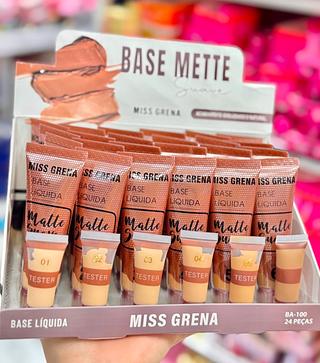 Base Matte Miss Grena Cores separar que estevem disponíveis