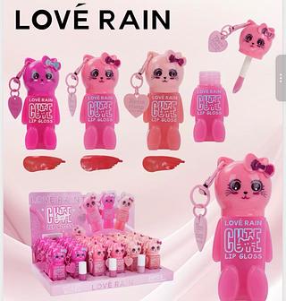 Lip gloss Cute Love Rain Cores separar que estevem disponível