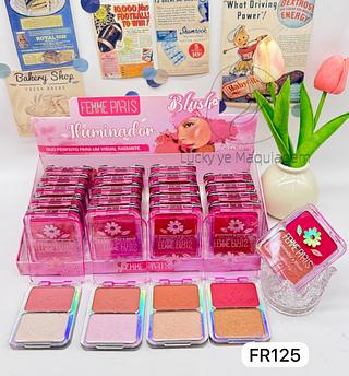 Iluminador e Blush Femme Paris ( Cor Sortido )