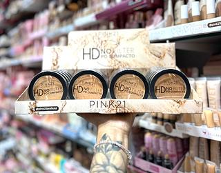 Pó Compacto HD Filter Pink 21 cores separar que estevem disponíveis