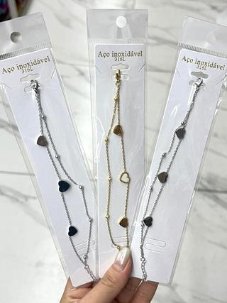 Pulseira Ouro /Prata Cores separar que estevem disponível