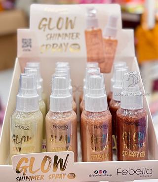 Spray Iluminador Glitter Glow Febella Cores separar que estevem disponível