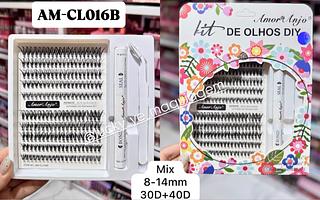 Kit Cílio Tufinho Com Cola e Pinça Amor Anjo (separado de acordo com os que estiver disponivel)